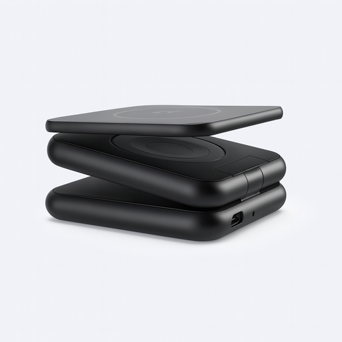 Novexa™ Manyetik 3-ü-1 Kablosuz Şarj Standı – iPhone, Apple Watch & AirPods Uyumlu